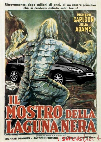 La locandina del film Il mostro della laguna nera