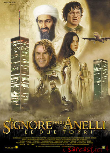 La locandina del film Il signore degli anelli - Le due torri