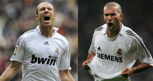 Confronto Zidane-Robben