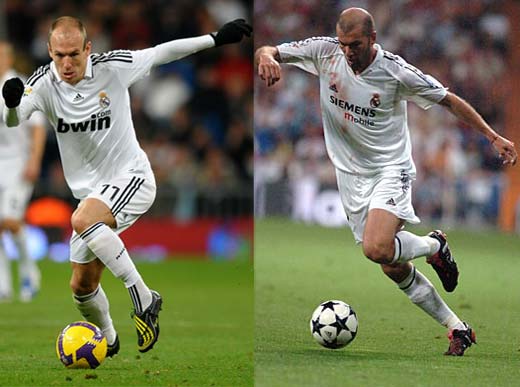 Confronto Zidane-Robben