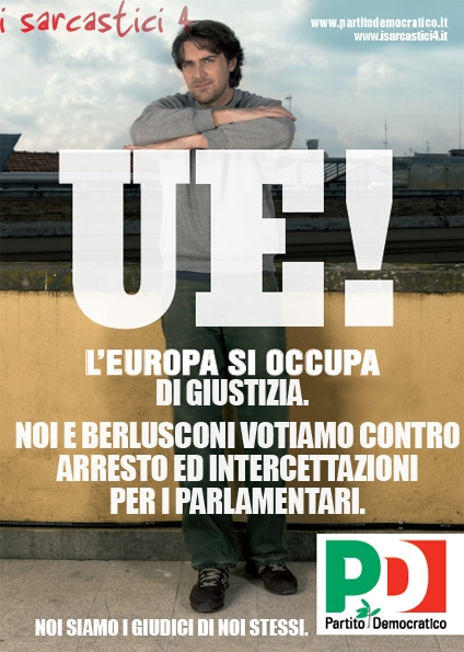 Elezioni europee 2009: manifesti Partito Democratico 