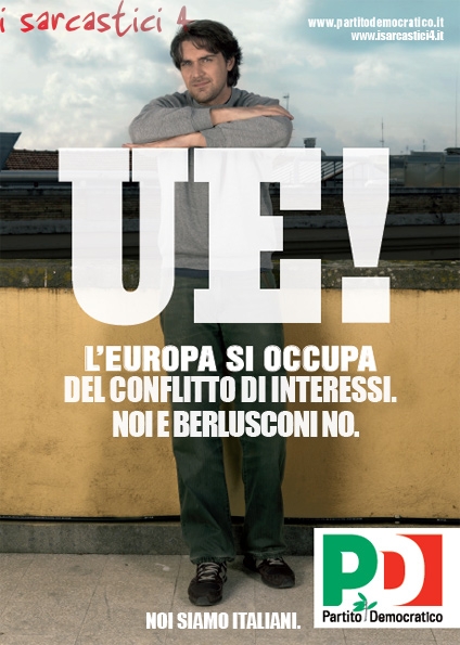 Elezioni europee 2009: manifesti Partito Democratico 