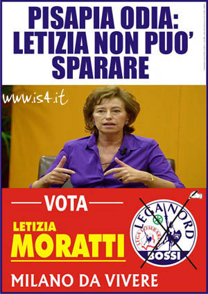 Manifesto elettorale Lega Nord - Moratti, Pisapia