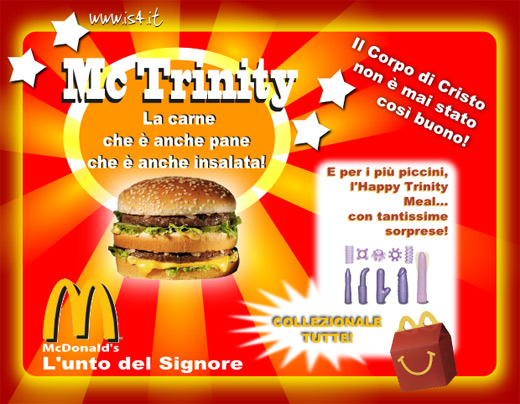 Il nuovo panino McDonald's: McTrinity.