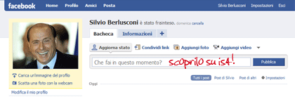Vai alla profilo FaceBook di Silvio Berlusconi