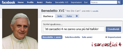 Il Facebook di Joseph Ratzinger, a.k.a. Papa Benedetto XVI