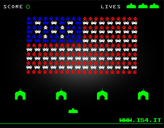 Space invaders screenshot