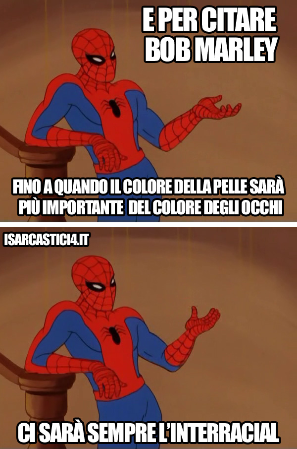 60s Spider-Man meme ita - Bob Marley