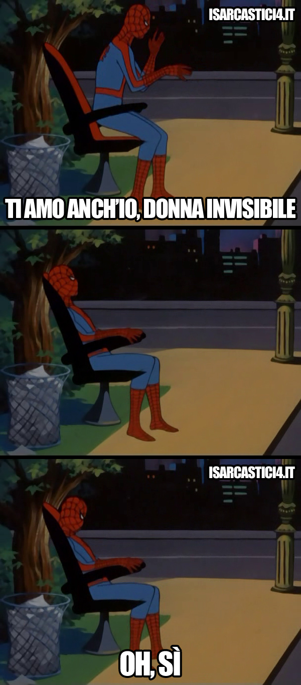 60s Spider-Man meme ita - Sue Storm, amore con la donna invisibile
