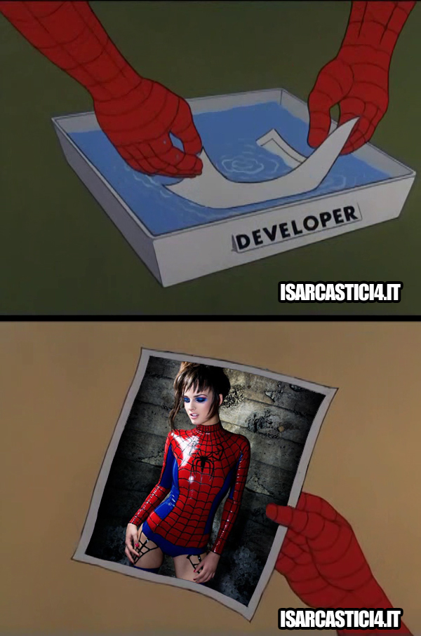 60s Spider-Man meme ita - Sviluppo fotografia, playboy