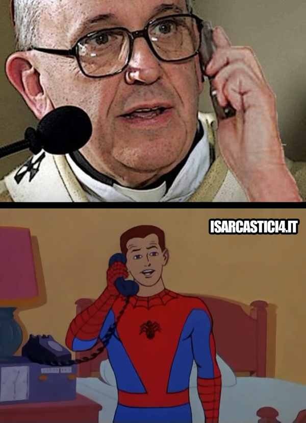 60s Spider-Man meme ita - Papa Bergoglio