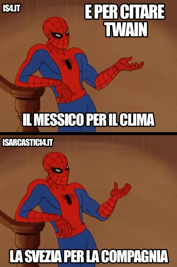 Spider-Man meme ita - Twain, paradiso inferno