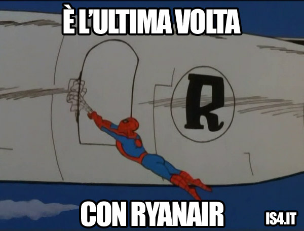 60s Spider-Man meme - low cost ryanair