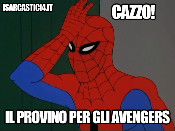 Spiderman meme ita - Avengers, provino dell'Uomo Ragno