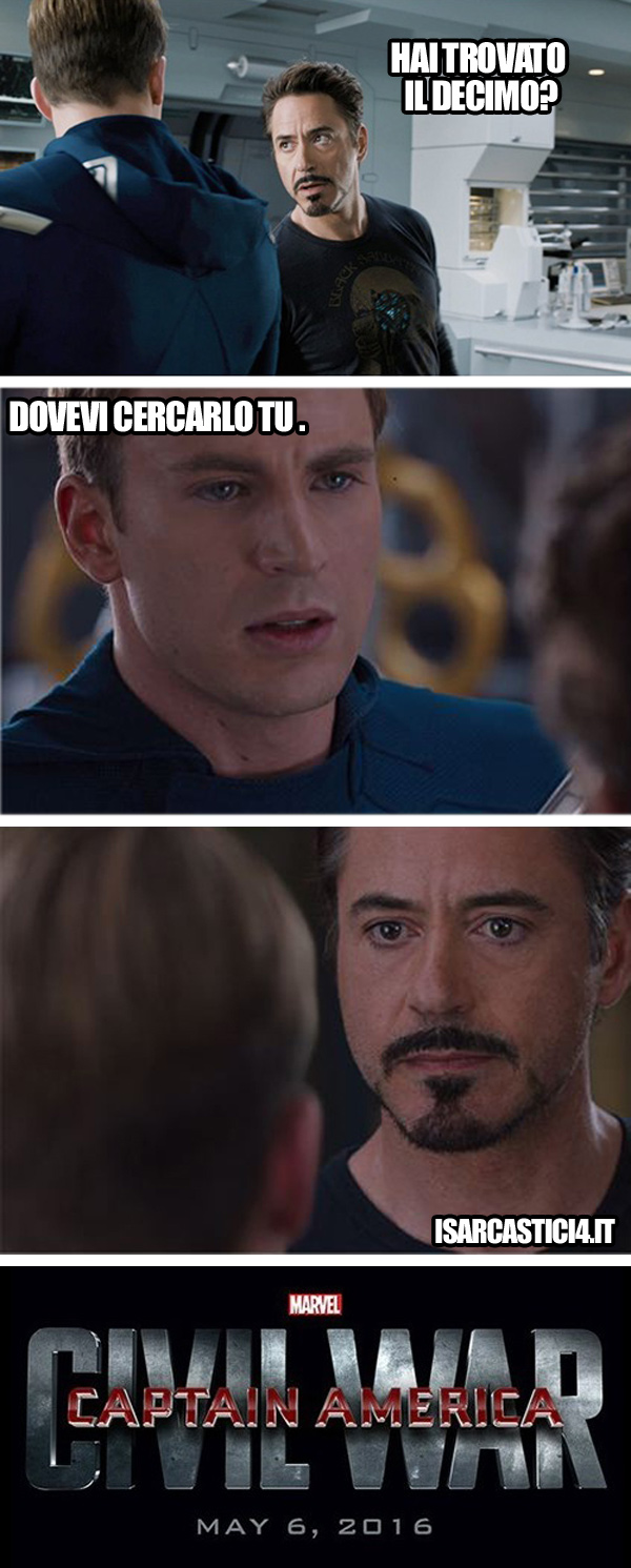 Capitan America versus Iron Man - calcetto