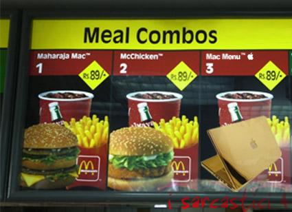 Big Mac menu