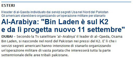 Bin Laden è sul K2?