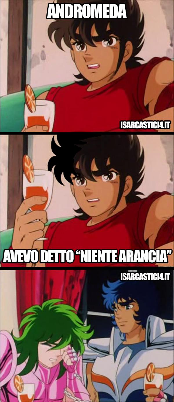 Cavalieri Dello Zodiaco Saint Seiya meme ita - Aperitivo con spritz