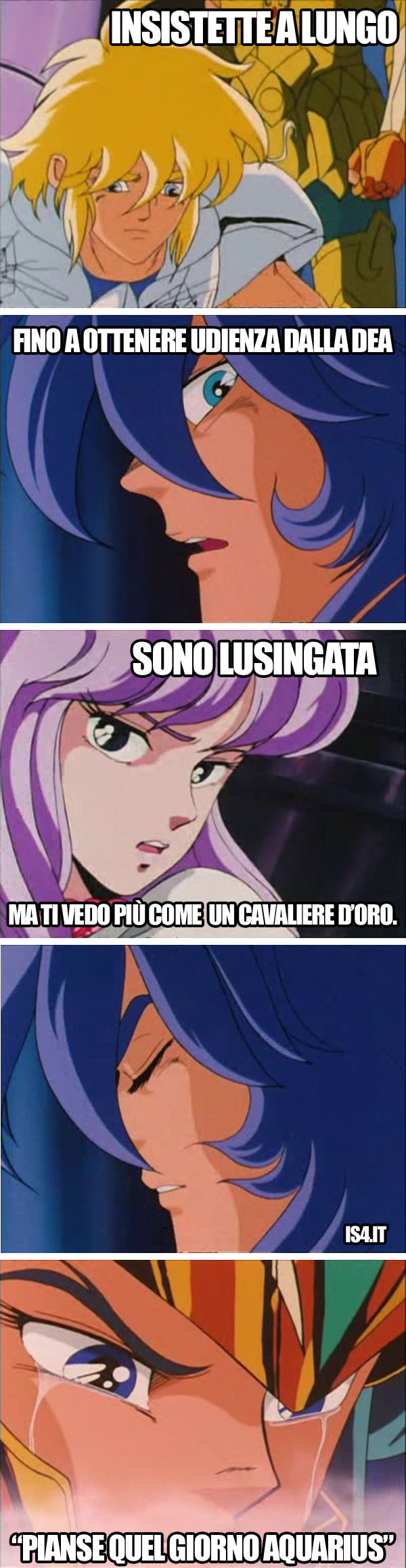 Cavalieri dello zodiaco meme ita - Scorpio e Crystal