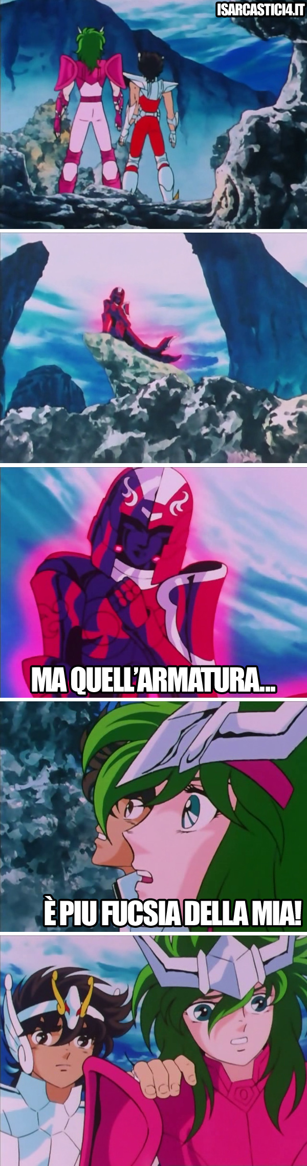 Cavalieri dello zodiaco meme ita - Coraggio, amico