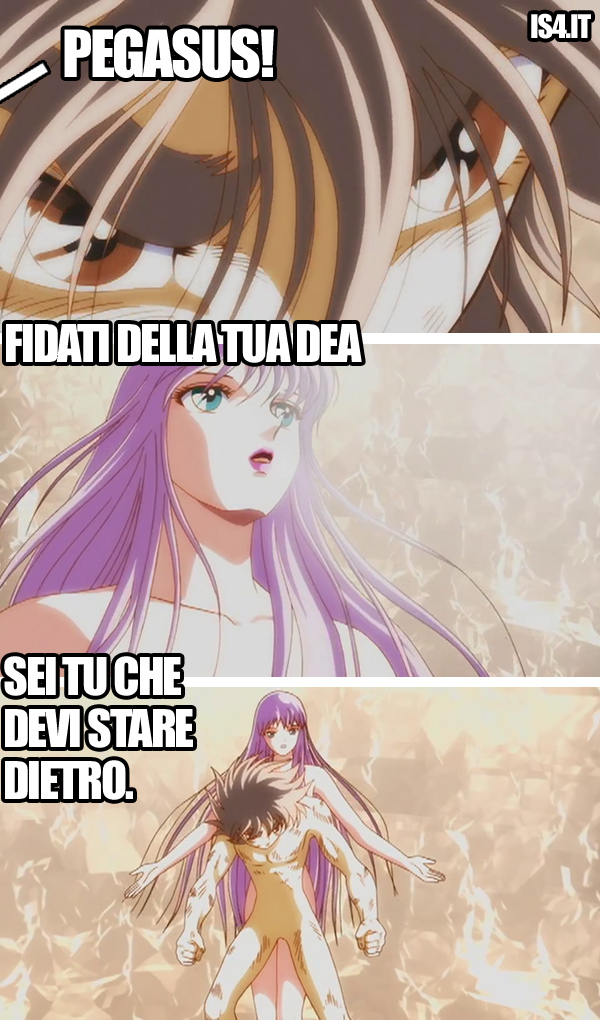 Cavalieri dello zodiaco meme ita - La dea della saggezza