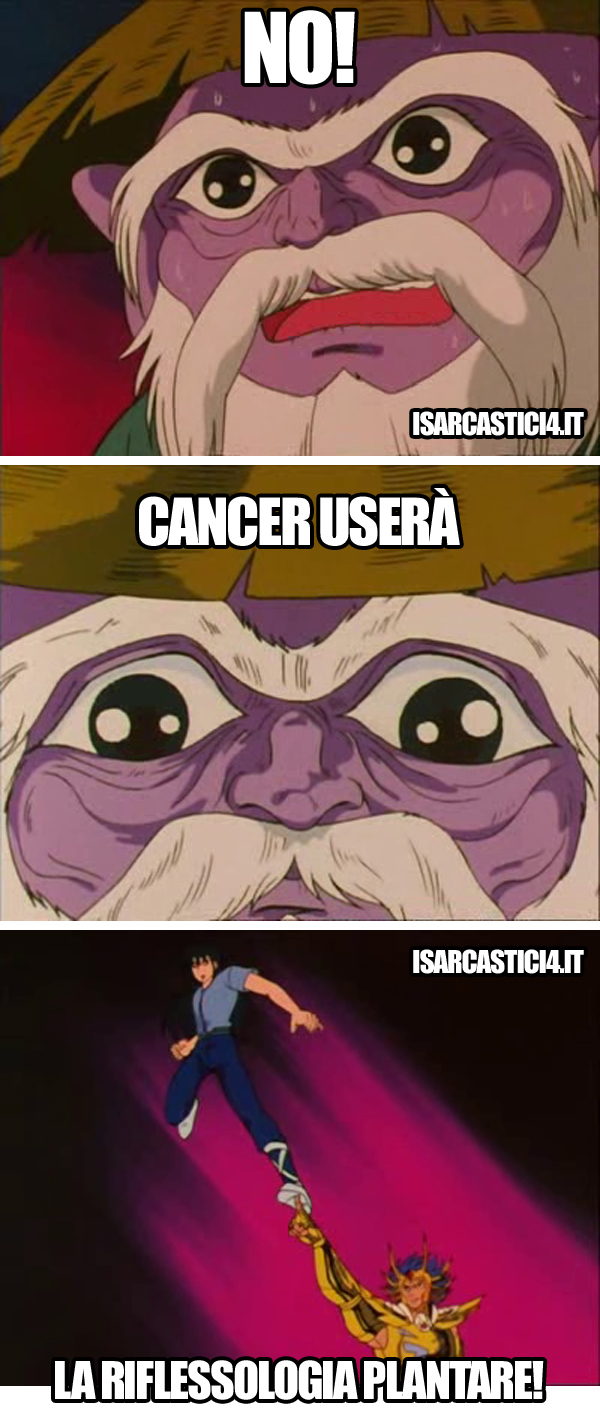 Cavalieri Dello Zodiaco meme ita - Cancer userà gli strati di spirito