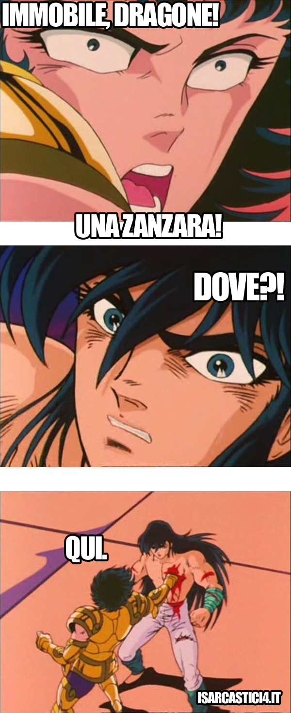 Cavalieri dello zodiaco meme ita - Dove?!