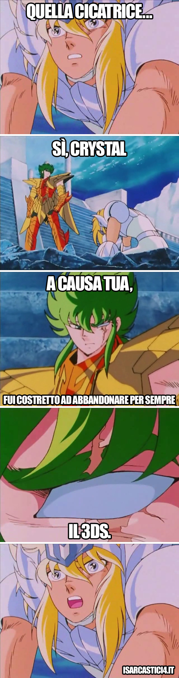 Cavalieri dello zodiaco meme ita - Sfregio