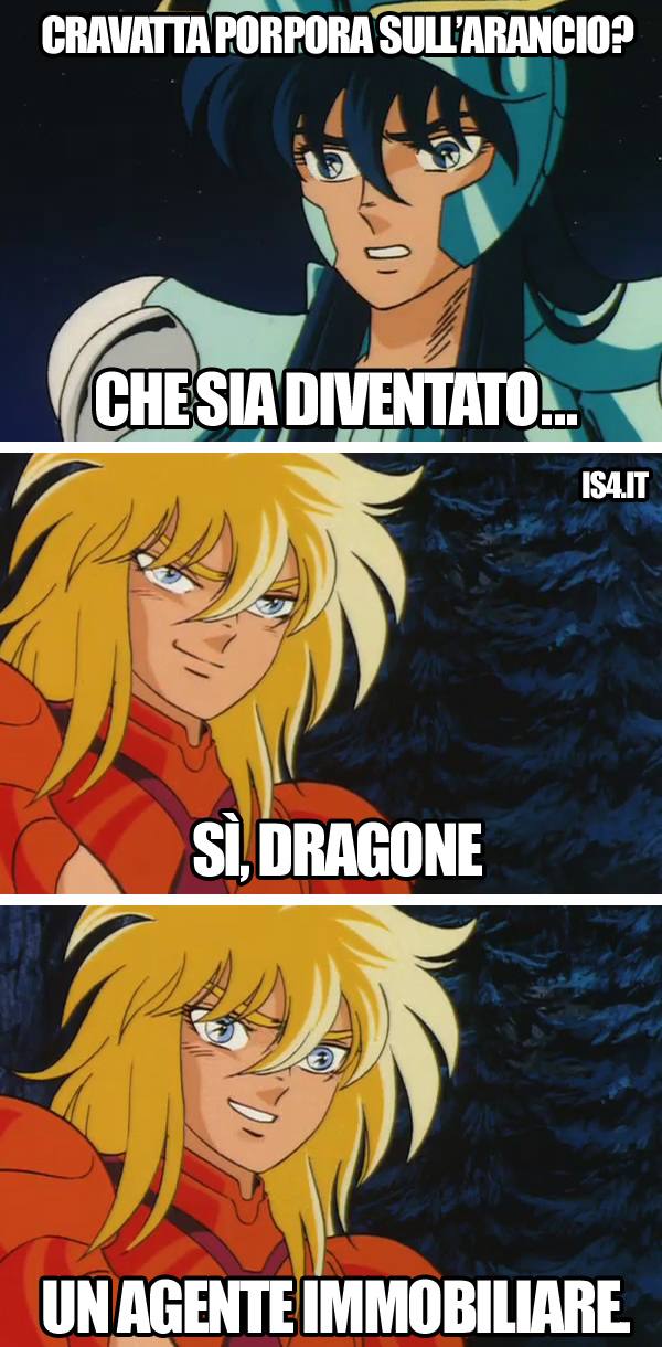 Cavalieri dello zodiaco meme ita - Buongusto