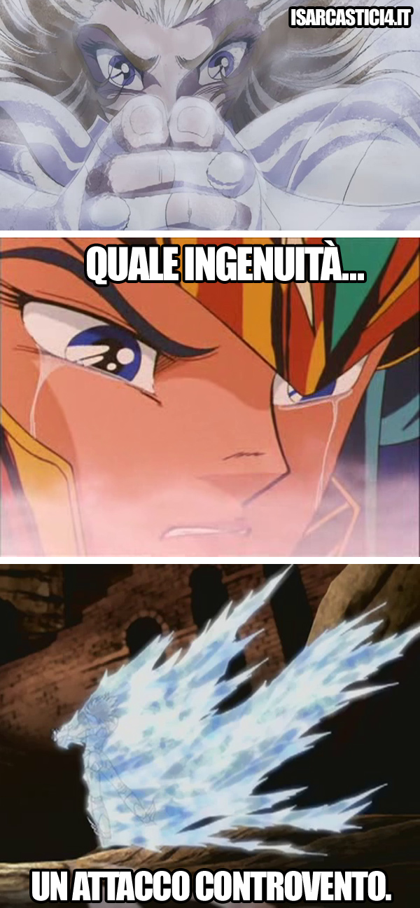 Cavalieri dello zodiaco meme ita - Ingenuità