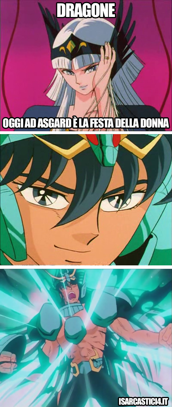 Cavalieri dello zodiaco meme ita - Paese che vai...