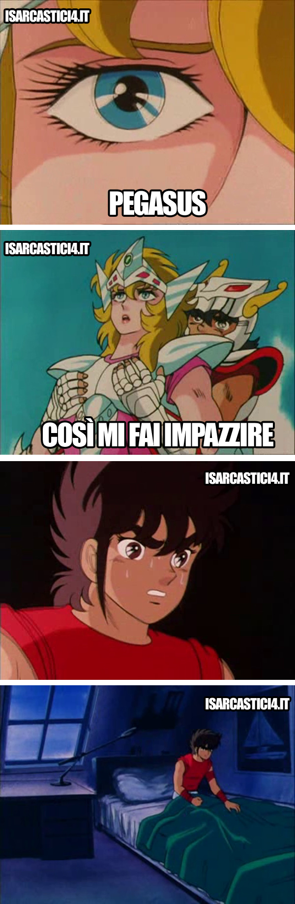 Cavalieri Dello Zodiaco meme ita - Eris, Pegasus e il grande incubo