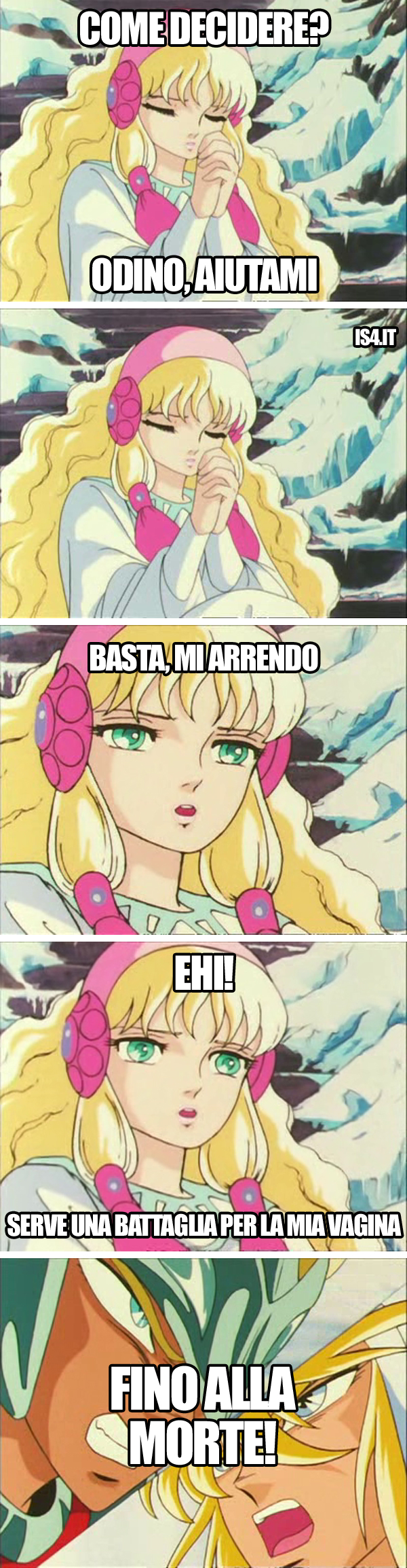 Cavalieri Dello Zodiaco meme ita - Artax o Crystal? La scelta di FLare
