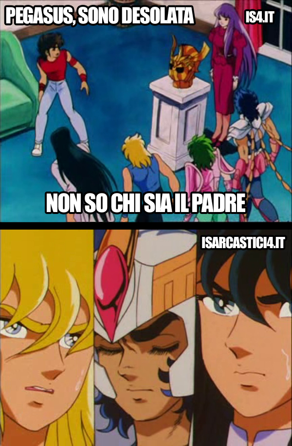 Cavalieri Dello Zodiaco meme ita - Lady Isabel e Pegasus