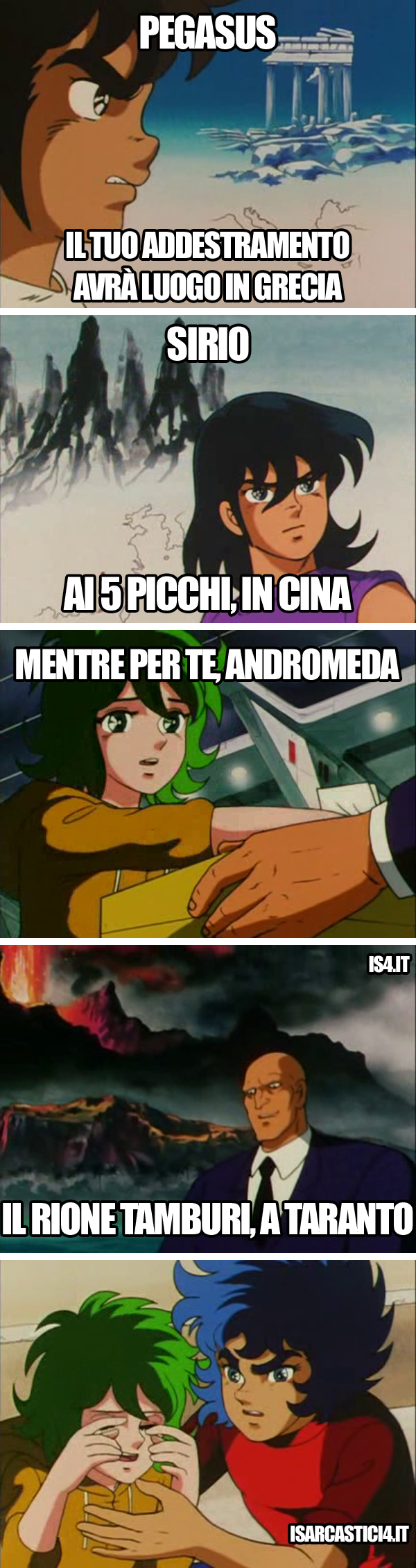 Cavalieri dello zodiaco meme ita - L'addestramento