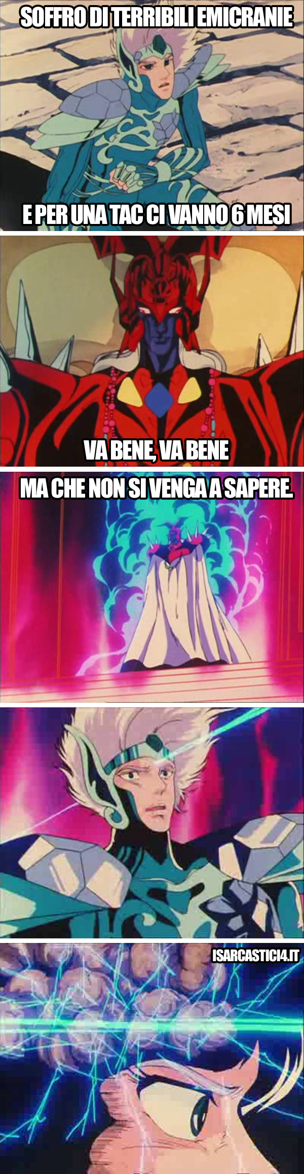 Cavalieri dello zodiaco meme ita - Emicranie