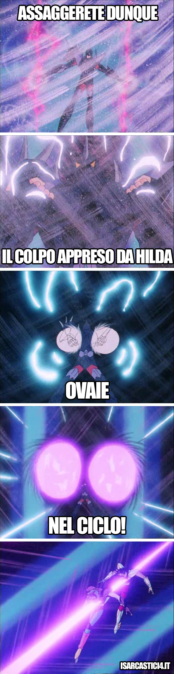 Cavalieri dello zodiaco meme ita - Il colpo più temibile