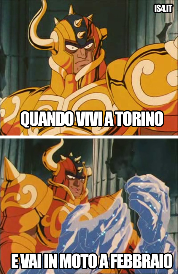 Cavalieri Dello Zodiaco meme ita - Quando vivi a Torino