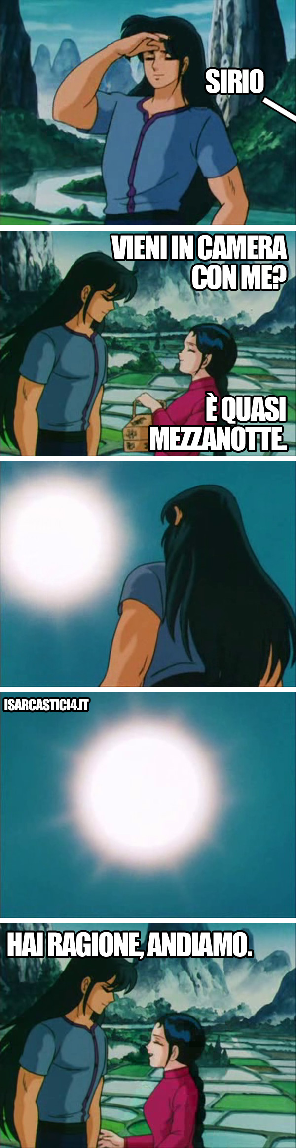 Cavalieri dello zodiaco meme ita - L'astuzia