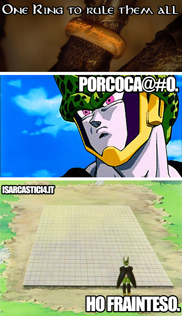 Dragon Ball meme ita - To rule them all