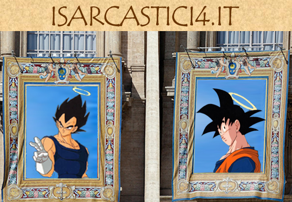 I due Papi santi - Giovanni Paolo II Wojtyla e Giovanni XIII contro Goku e Vegeta