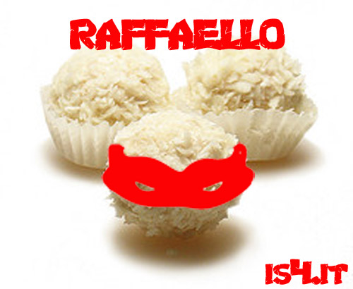 Ferrero Raffaello: dolce tartaruga ninja