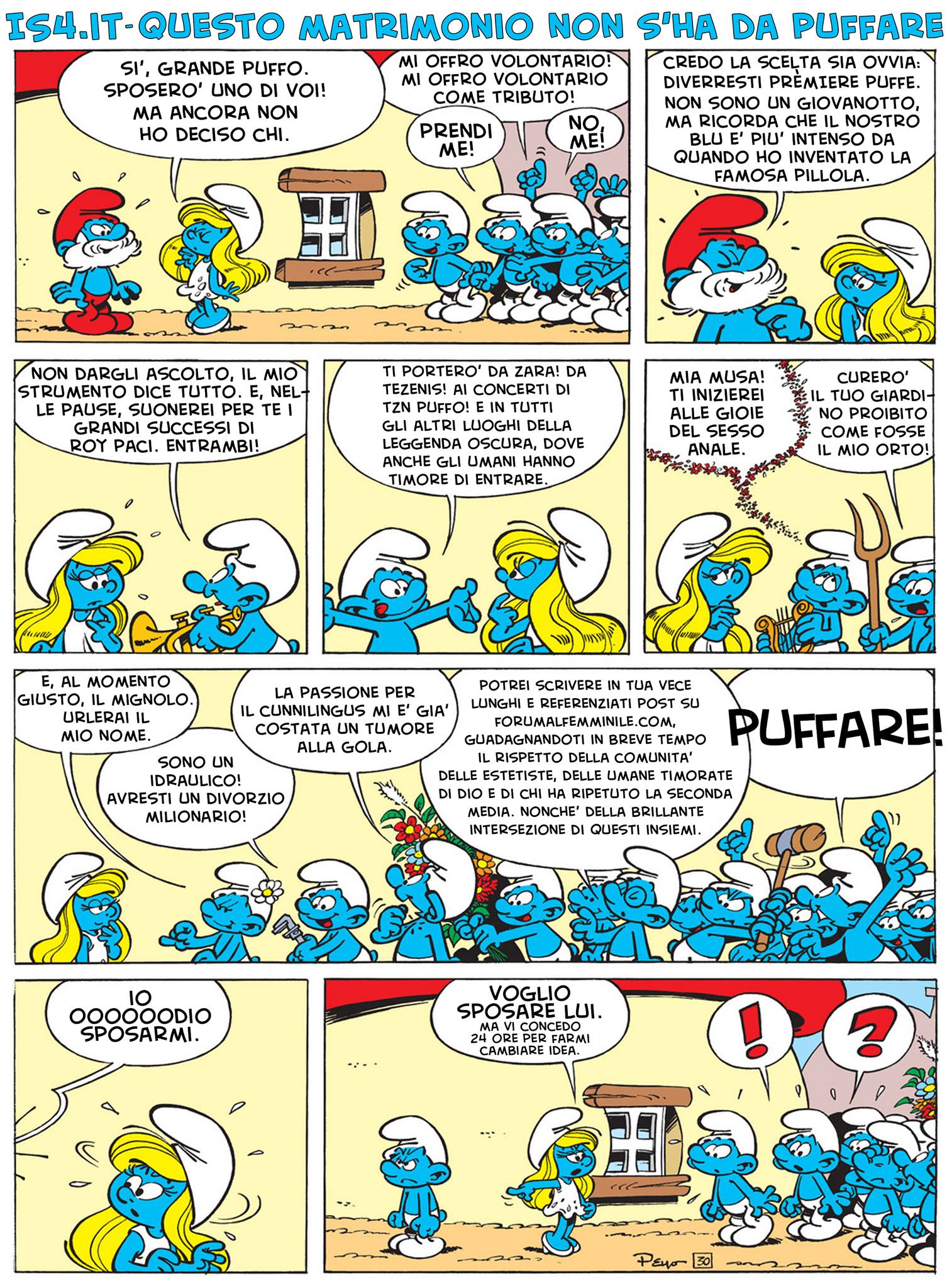 Peyo - I puffi / The Smurfs - parodia - pagina 01