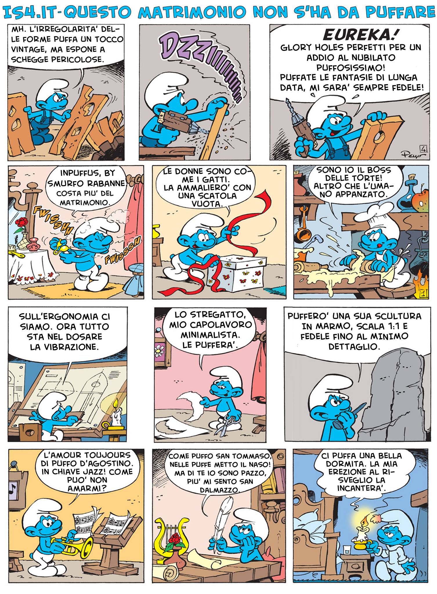Peyo - I puffi / The Smurfs - parodia - pagina 02