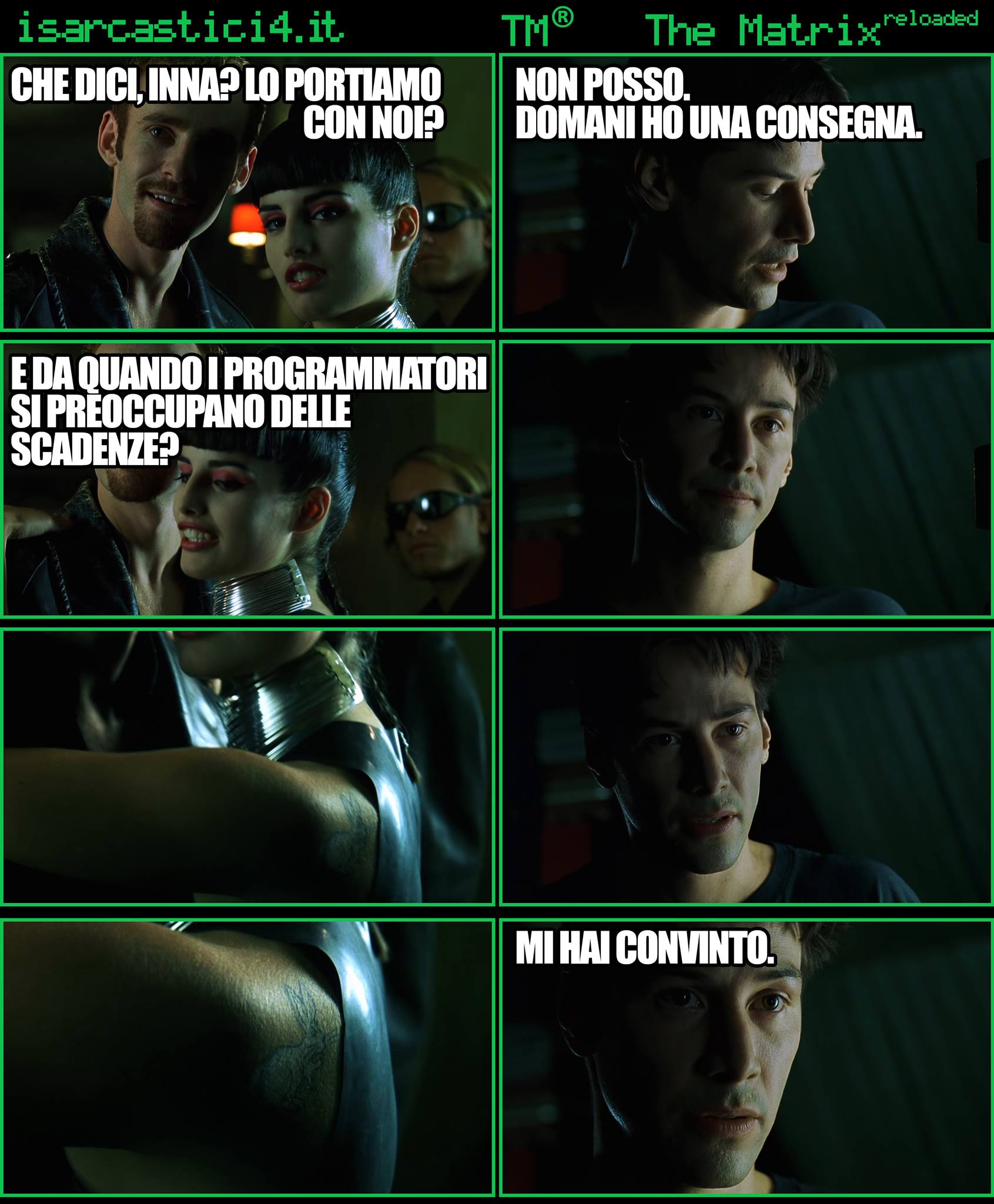 TMR - The Matrix Reloaded - La parodia a fumetti di Matrix