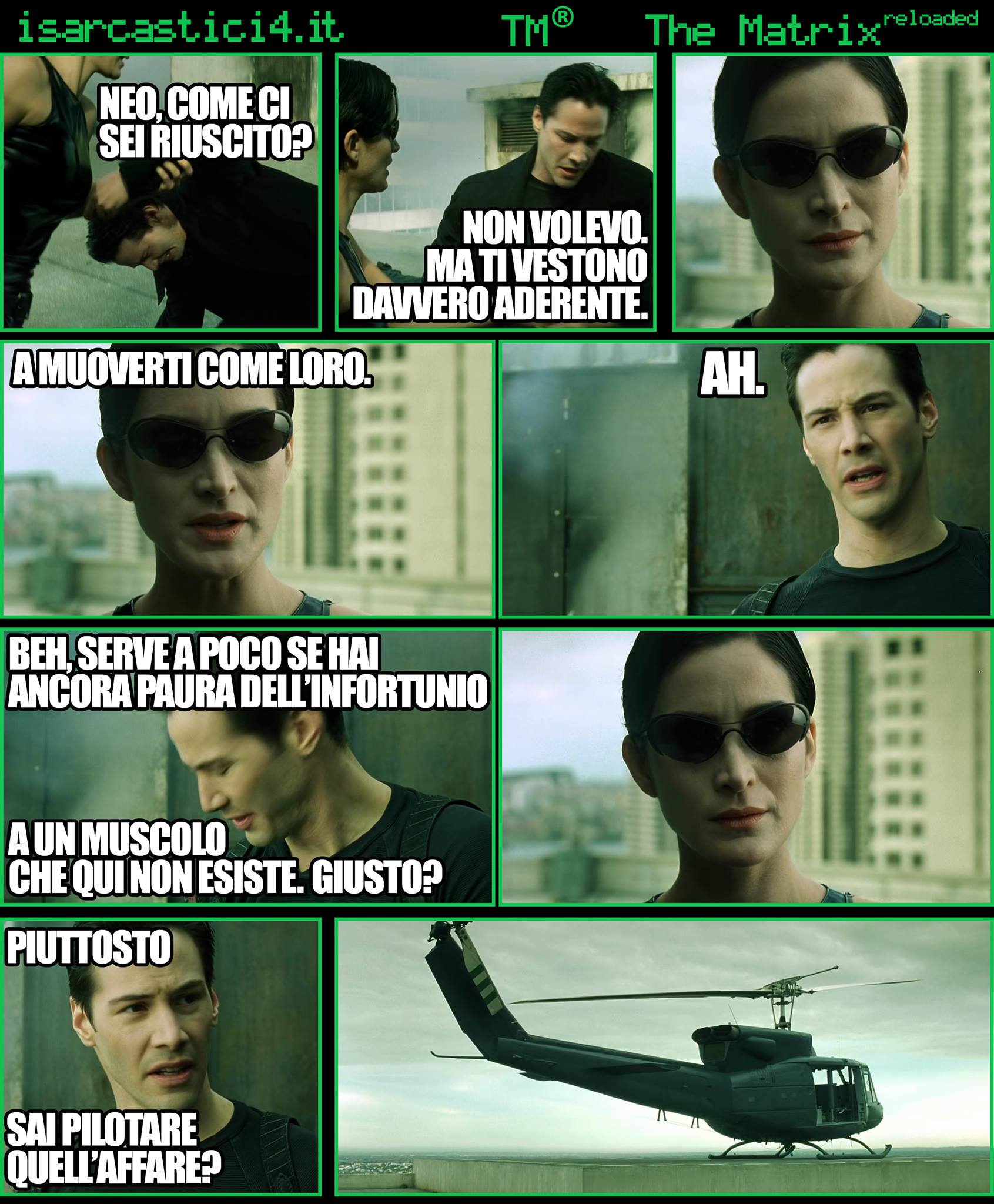 TMR - The Matrix Reloaded - La parodia a fumetti di Matrix