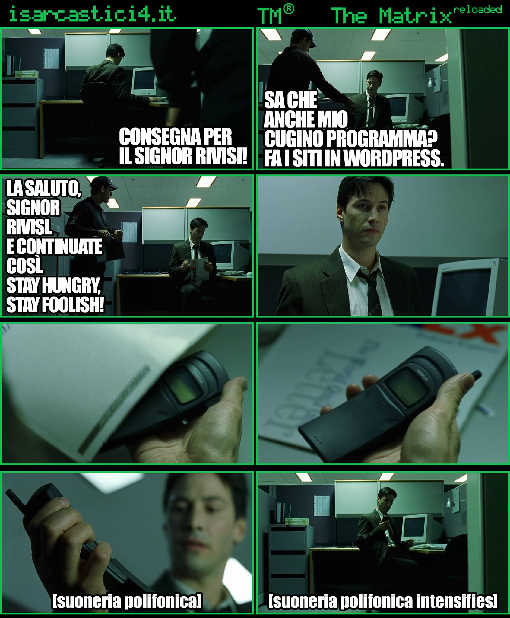 TMR - The Matrix Reloaded - La parodia a fumetti di Matrix