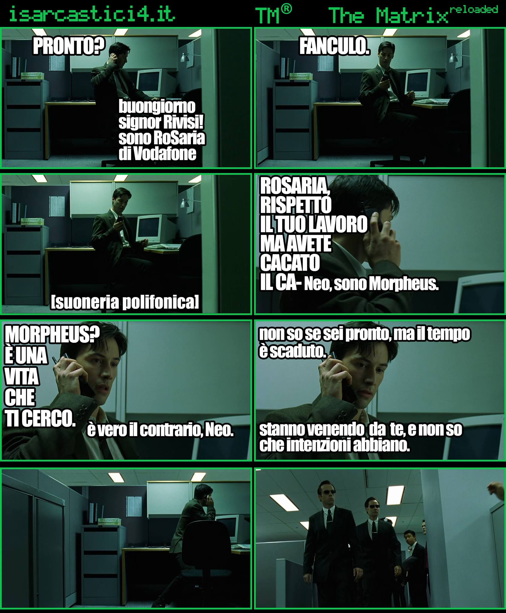 TMR - The Matrix Reloaded - La parodia a fumetti di Matrix