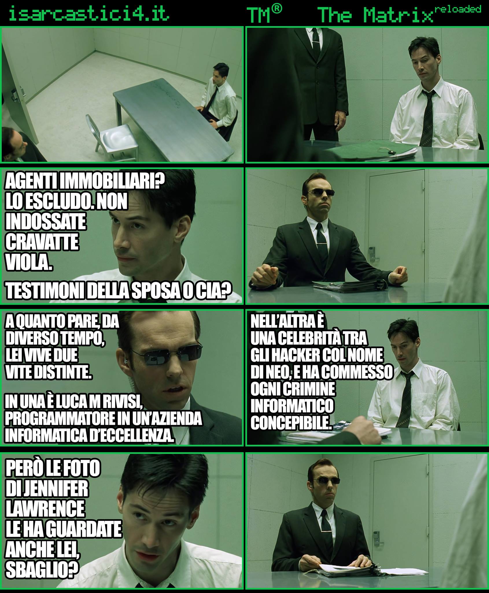 TMR - The Matrix Reloaded - La parodia a fumetti di Matrix