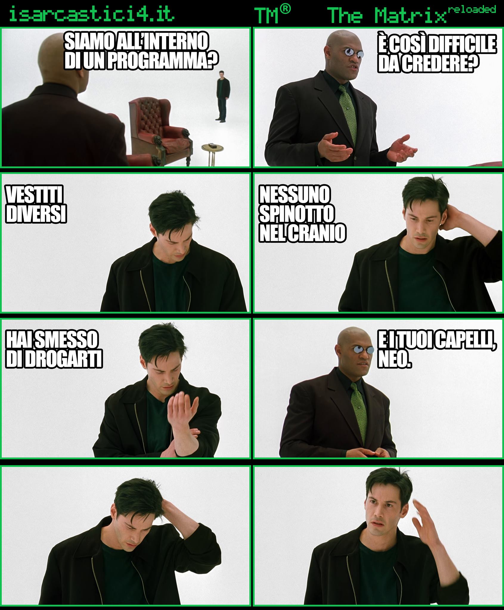 TMR - The Matrix Reloaded - La parodia a fumetti di Matrix